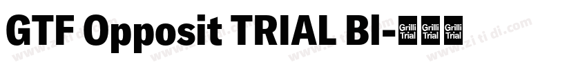 GTF Opposit TRIAL Bl字体转换